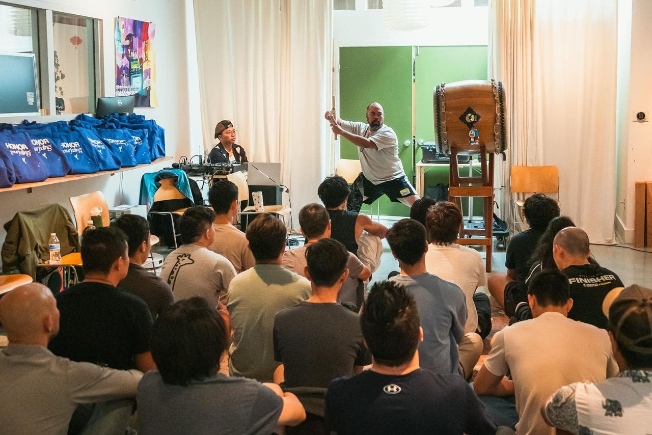 Group sharing at a retreat